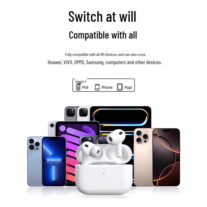 Bluetooth-наушники Pro3 8-го поколения: Монитор сердечного ритма и кислорода в крови, Совместим с устройствами Apple