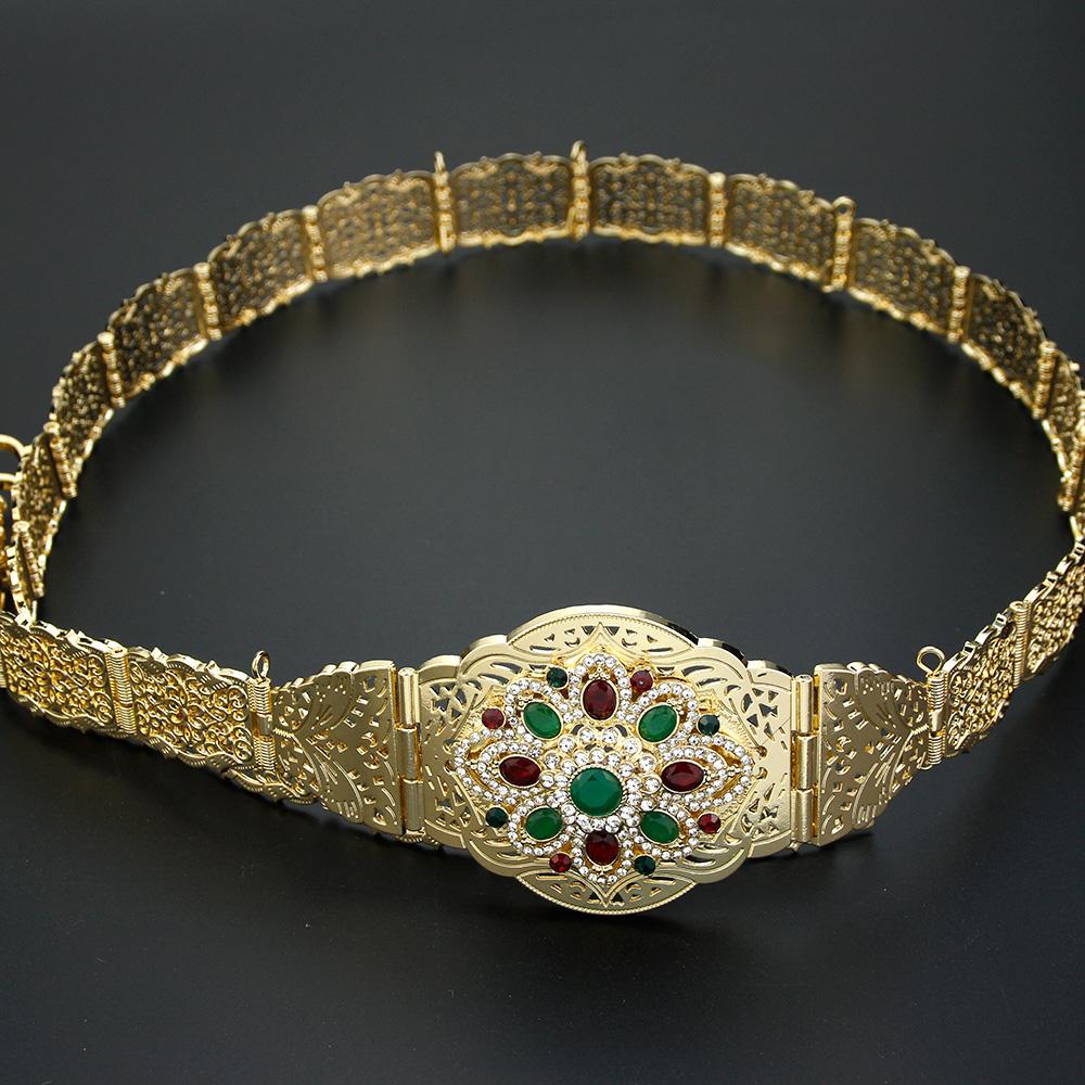 Простой пояс золотого цвета, регулируемая длина, свадебные украшения, поясная цепочка, шикарный пояс с кристаллами