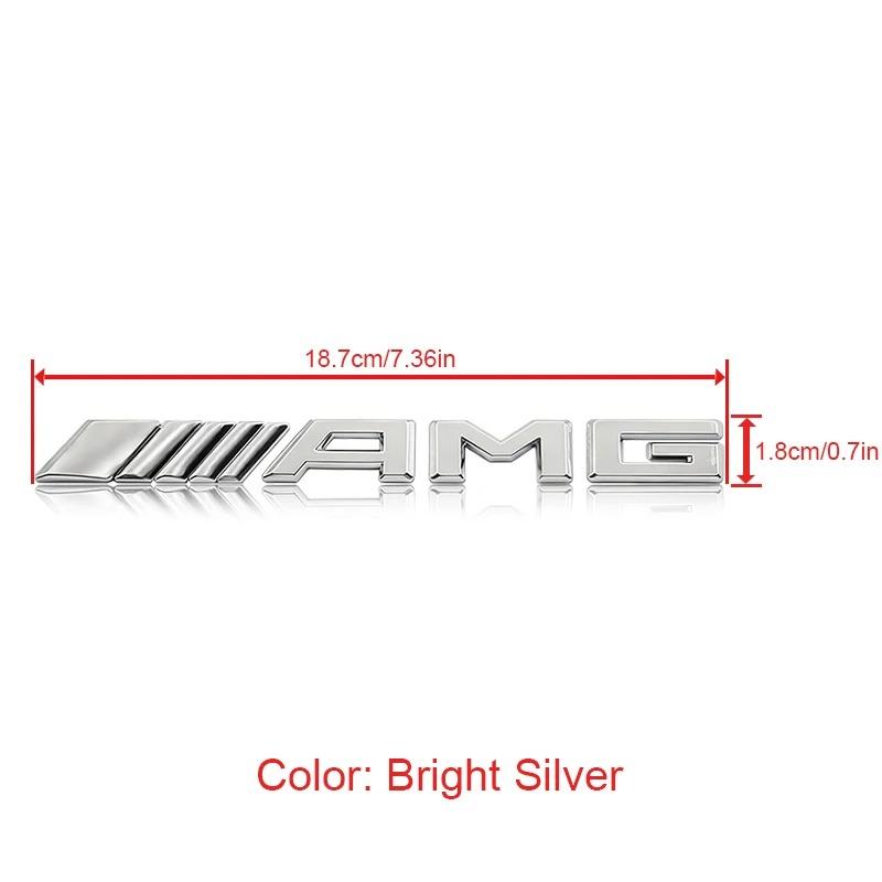 3D ABS Car AMG Logo Badge Rear Trunk Emblem Stickers Decal For Mercedes Benz AMG A B C E G W211 W203 W204 W210 W124 Accessories nn1