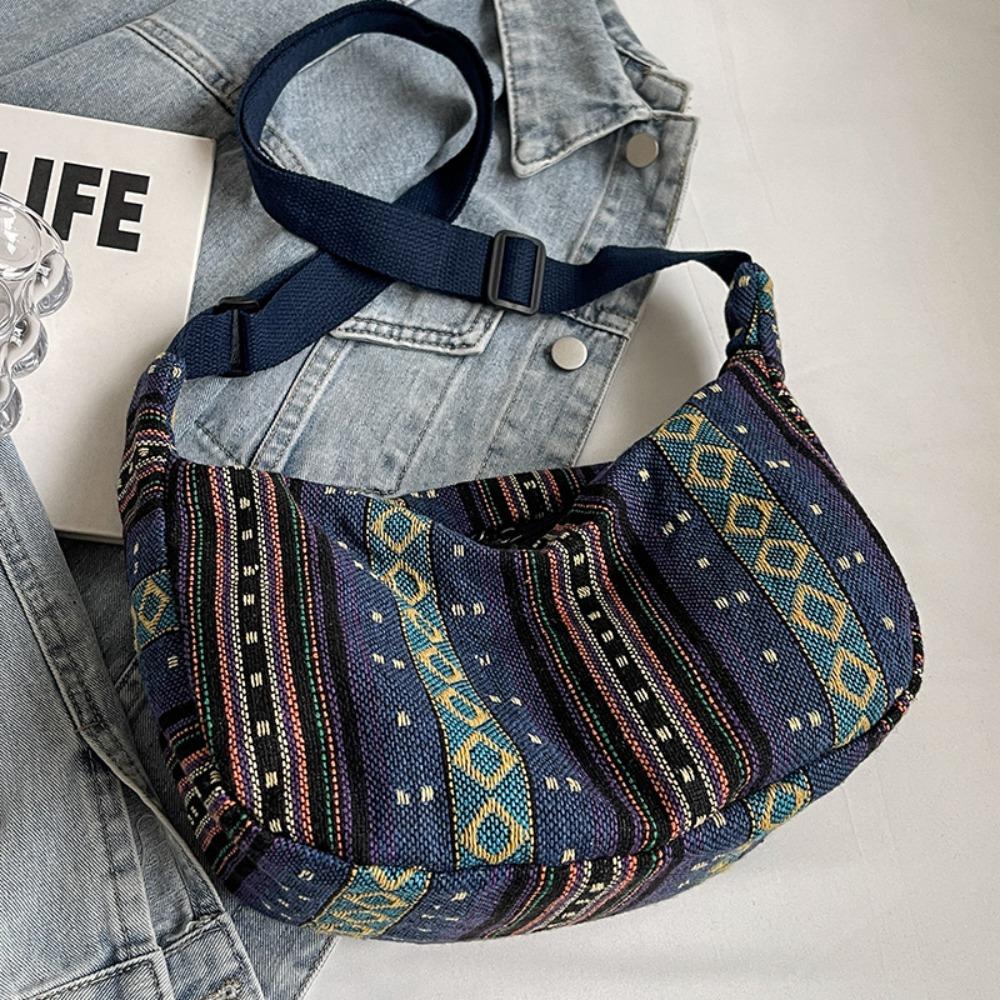 Handbag Bohemian Shoulder Bag Large Capacity Weave Folk Messenger Bag  Outdoor