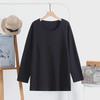 Autumn/Winter Loose-Fit Long-Sleeve Nursing Pajama Top for Breastfeeding