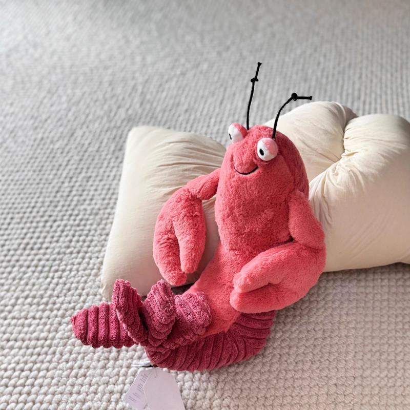 JC Lobster LARRY Series Plush Stuffed Doll Cute Plush Lobster Soft Cartoon Chidren Toy Bag Charm Desktop Decore Girl Boy Gifts