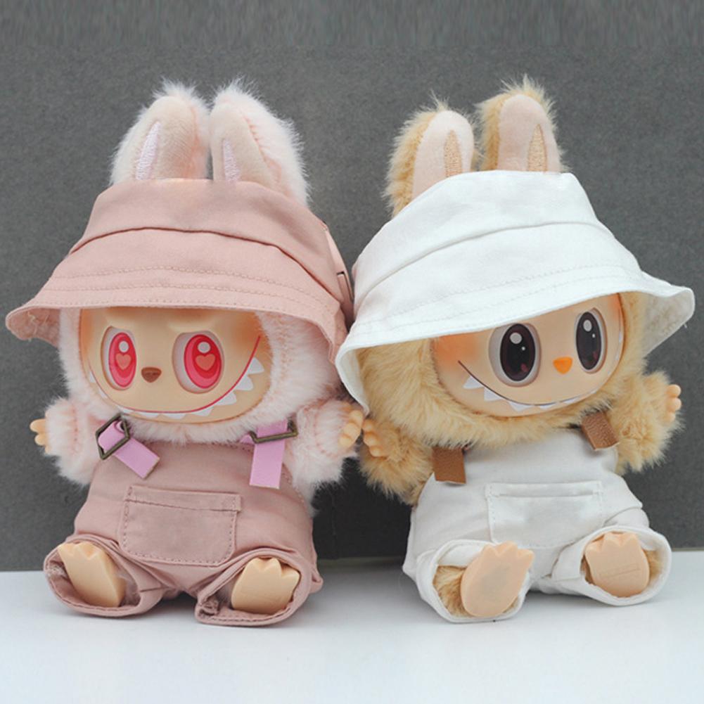 Doll Hat for Dollhouse Miniature 17cm Labubu Color Match Hat Kawaii Cute Doll Accessories Kids Girls Toys