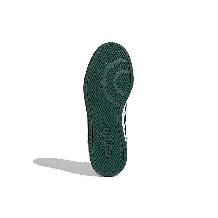 Adidas Мужские баскетбольные кроссовки Neo Hoops 2.0 Mid Retro, черные с зелеными вставками, FW5995