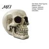 Halloween Party Supplies Resin Skull Figurine, Realistic Human Head Model, Spooky Holiday Gift for Horror Fans Statue Indoor Fireplace Kitchen Gothic