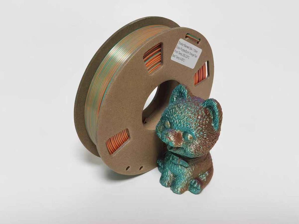 PLA Шелковый Двухцветный Трехцветный 1,75 мм Филамент для FDM 3D-Принтеров