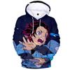 Kimetsu No Yaiba Demon Slayer Men's and Women's 3D Print Sweatshirts Casual Kids Hoodies for Boys Girls Pullover Anime Coat 6XL