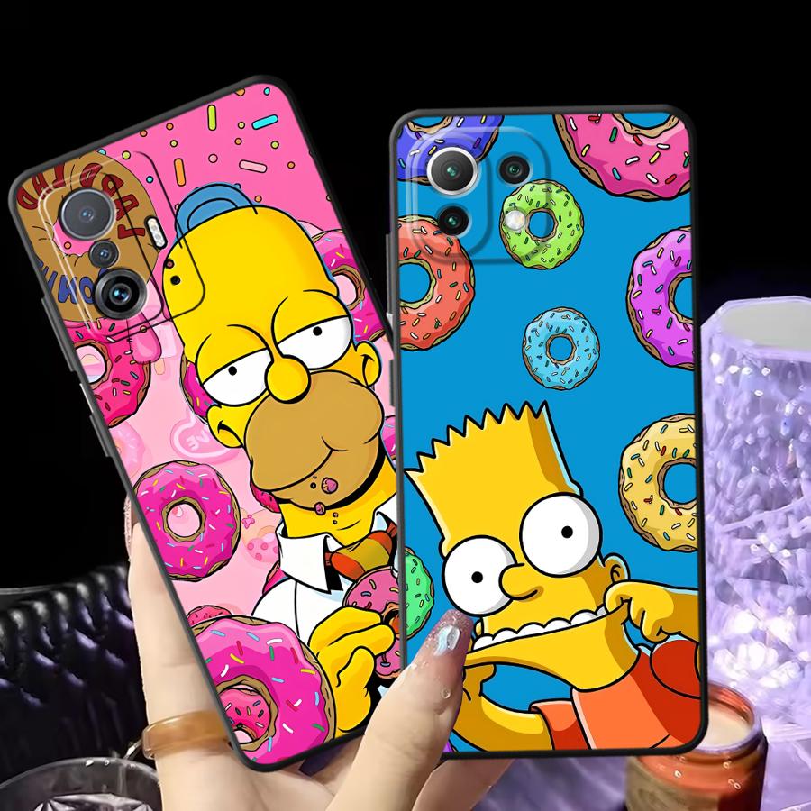 Чехол S-simpsons с пончиком для Xiaomi Mi 11T 14 Pro 10 11 13 Lite 9T CC9Pro 10T 13 9