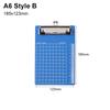 1Pcs Blue Writing Clipboard A4/A5/A6 Menu Bill Folder Writing Pad Board  Paper Ticket Storage