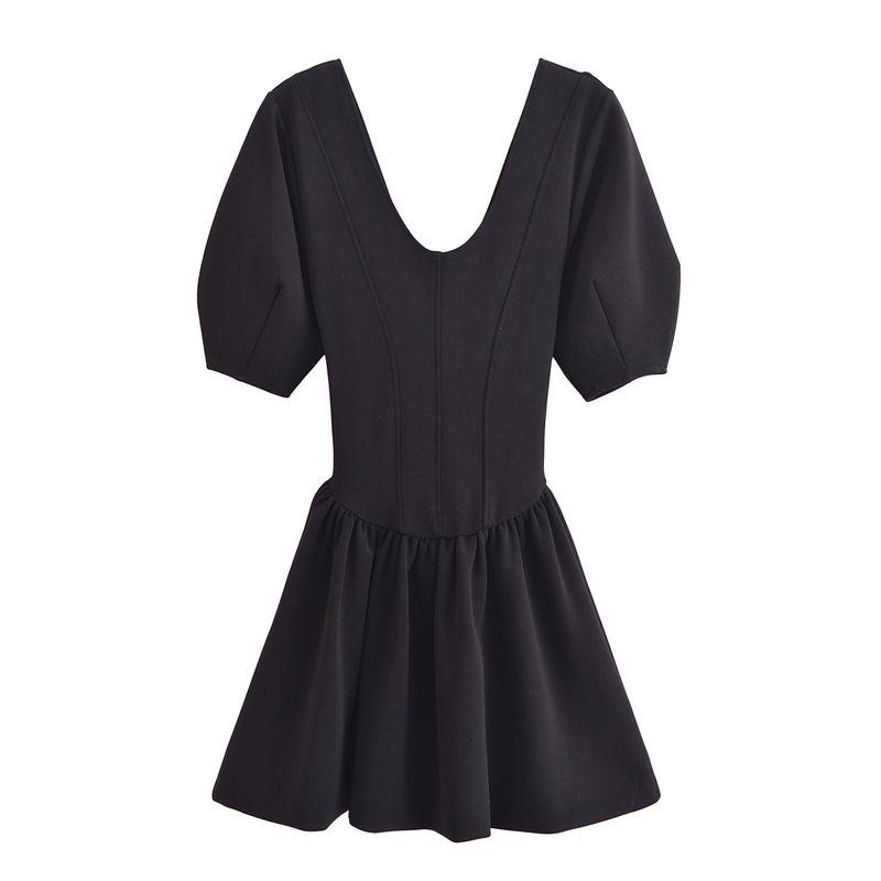 Kaslead New Arrival Women's Fashion Style Fashion Silm Round Neck Fit Skirt 5584316