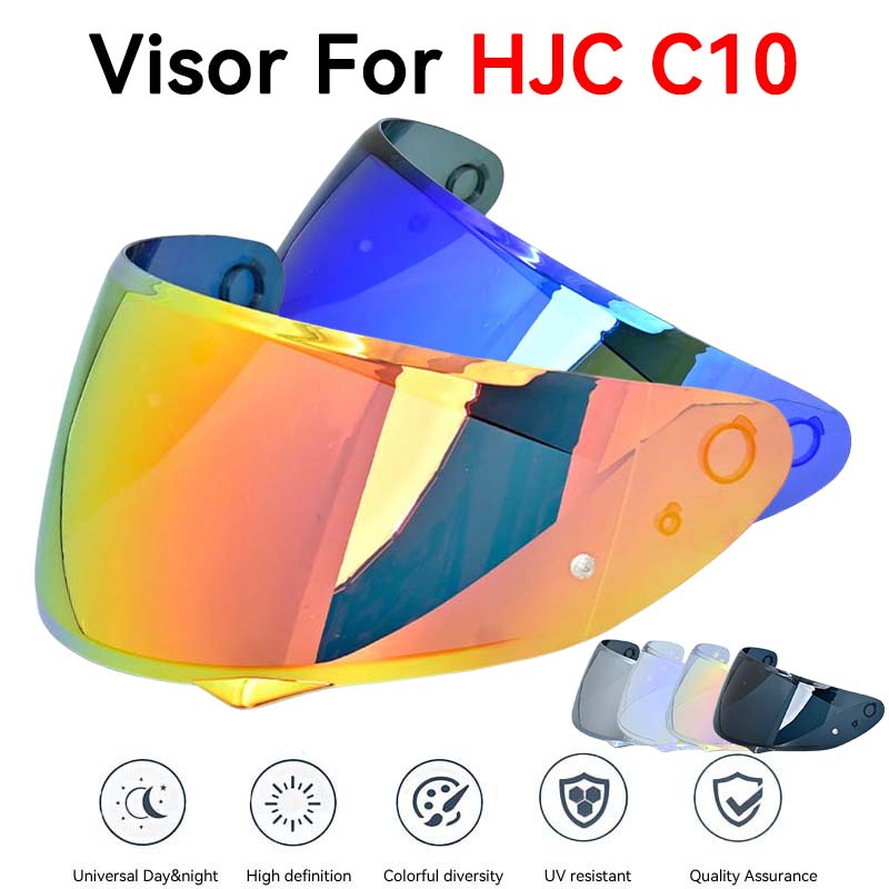 Motorcycle Helmet Visor Lens for HJC C10 Replace Anti-UV Anti-Scratch Dustproof Windshield Motorcycles Accessories Casque MotoSpeed Sensors 6