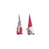 Ornement de Noël - DKD Home Decor - Blanc, rouge et gris - Polyester - 24x14x58 cm - Décoration de saison - 1.68 kg