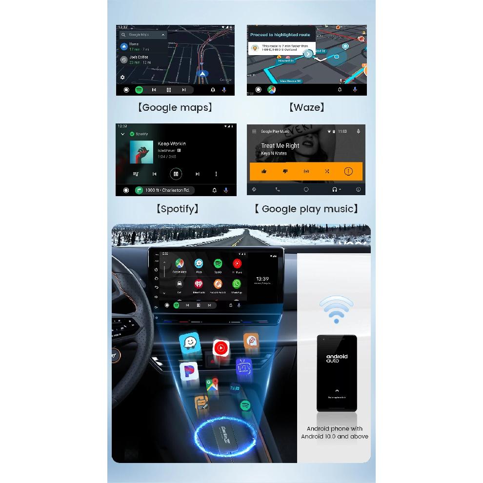 Carlinkit Проводной/Беспроводной CarPlay Беспроводной Android Auto Донгл Зеркало Для Модификации Android Экрана Автомобиля Ariplay Smart Link IOS 14 15