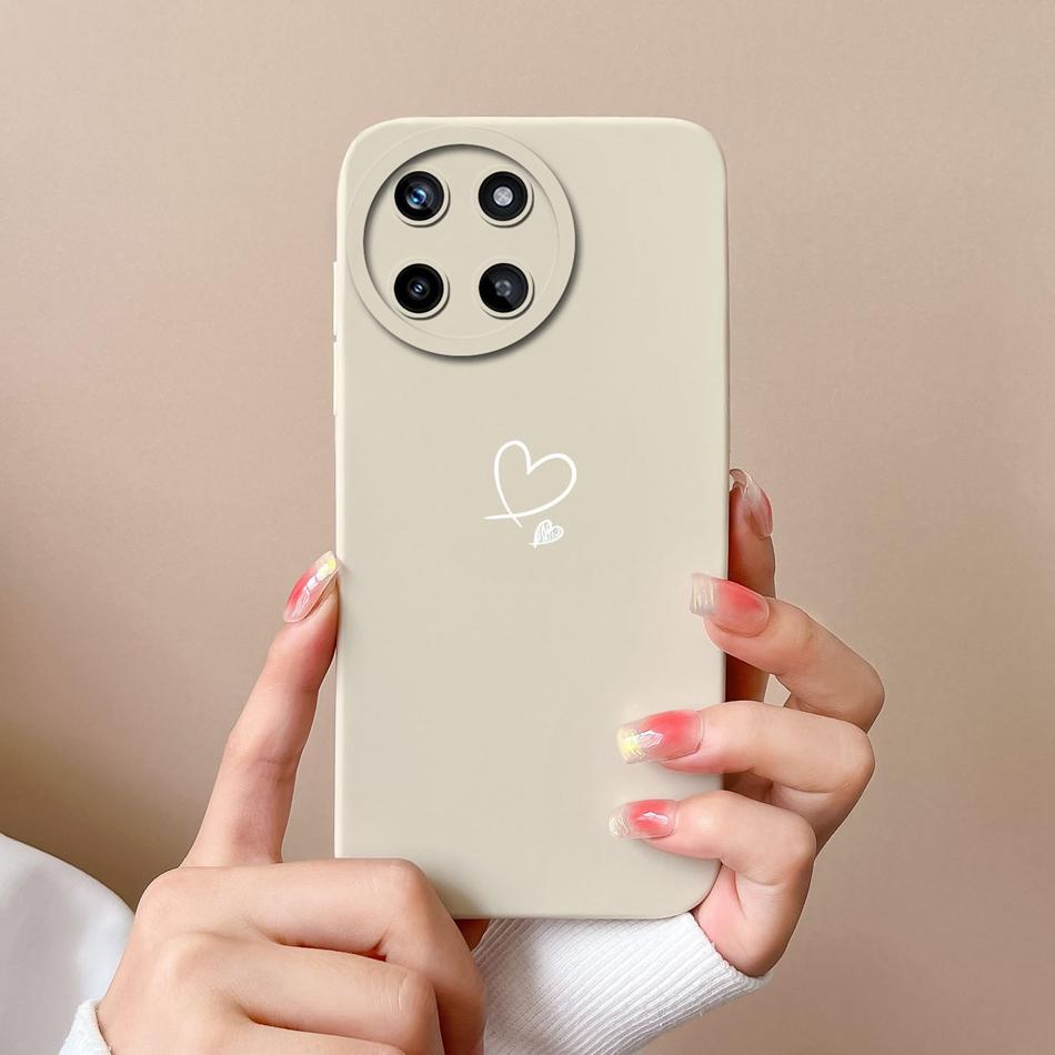 Для OPPO Realme 11 4G Чехлы для телефона Модный корпус Мягкий жидкий силикон Защита камеры Задняя крышка Для Realme11 Противоударный Funda
