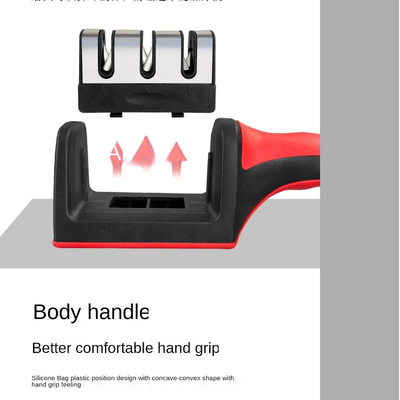 Многофункциональный трехступенчатый ручной шлифовальный нож, кухонный шлифовальный инструмент