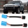 2pcs 9007 Male to H4 9003 Female Wire Harness Connector Adapter Replacement for Hummer H2 Headlight 12V‑24V
