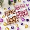 42PCS Plastic Christmas Ball Set 7 Colors Xmas Baubles High-quality Xmas Ornament Ball  Home
