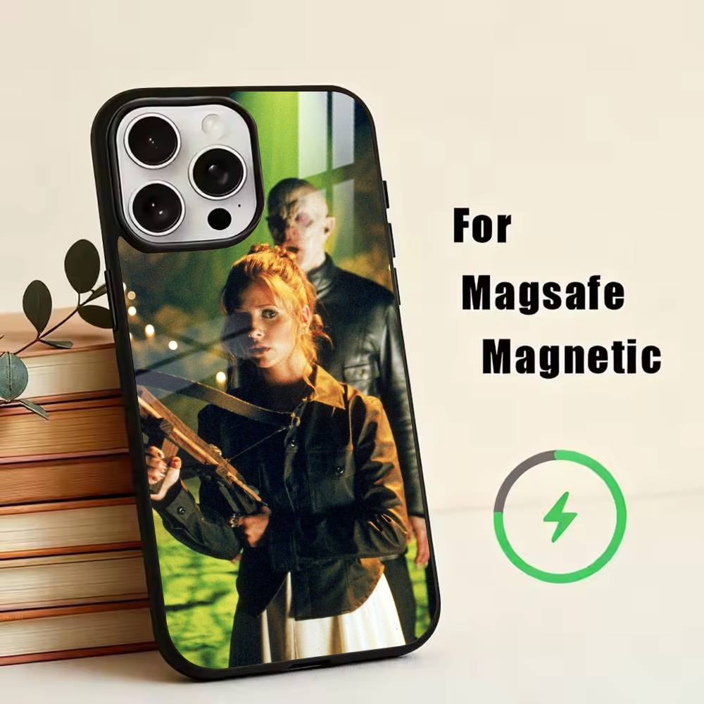 Movie Buffy Phone Case For iPhone17,16,15,14,13,12,11 Plus,Pro Magnetic with Magsafe Wireless Charging
