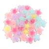 Pack of 50 Colorful Acrylic Star Beads for DIY Bracelets & Phone Chains