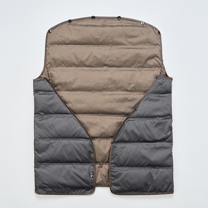 Двустороннее кашемировое пальто для мужчин, новый воротник-стойка, воротник из норки, утолщенное шерстяное пальто, верхняя часть на пуховике средней выдержки