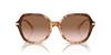 Sunglasses HC8377U CL925 CARAMEL SNOW TORTOISE GRADIENT 55 Women's
