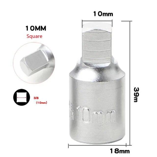 M16 H17 S8 S10 Пробка сливного отверстия масляного картера Торцевой ключ 3/8 дюйма Привод Авторемонт Коробка передач Винт Гаечный ключ Инструмент для ремонта автомобиля