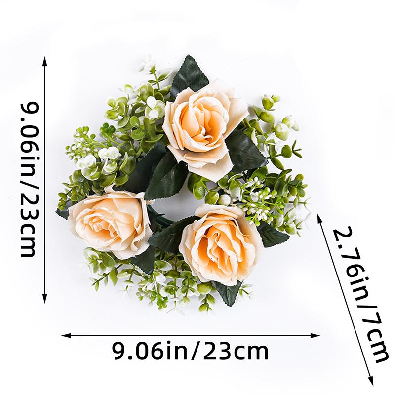 Имитация цветов, подсвечников, венков, декоративных украшений для гостиной, роз, свечей, чашек, атмосферных украшений