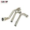 Stainless Steel Motorbike Exhaust Pipe For Yamaha Tmax500 Tmax530 Front Link Pipe Tmax 500 530 Exhaust Header Fit 51mm Muffler