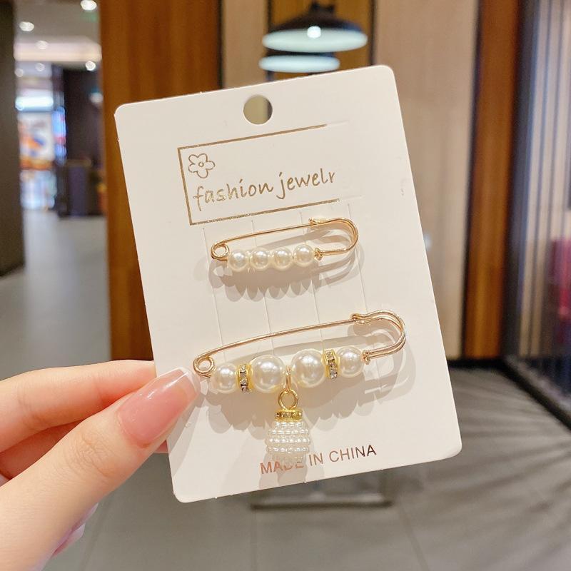 Элегантная брошь и булавка на талию с жемчугом для женщин