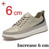 2024 Мужские кроссовки, увеличивающие рост, скрытая стелька, мягкая кожаная обувь для мужчин, увеличивающая рост на 6 см, повседневная обувь для мужчин