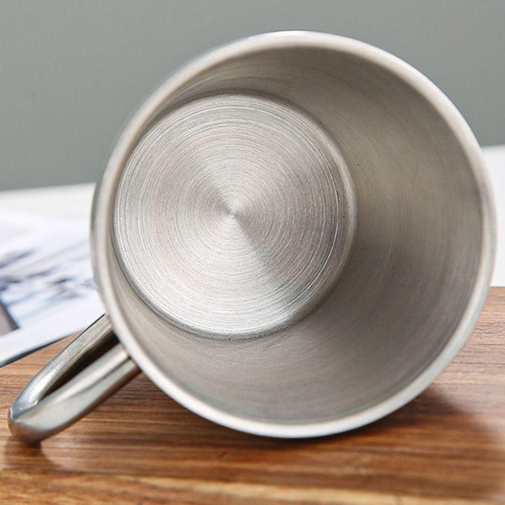 Кружка для воды из нержавеющей стали 304 Двухслойные кофейные кружки Домашняя столовая Посуда для напитков Кружки