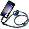 Case with Lanyard - BOOLING - for Samsung Galaxy S23 - Shockproof Protection - Reinforced Corners - Blue