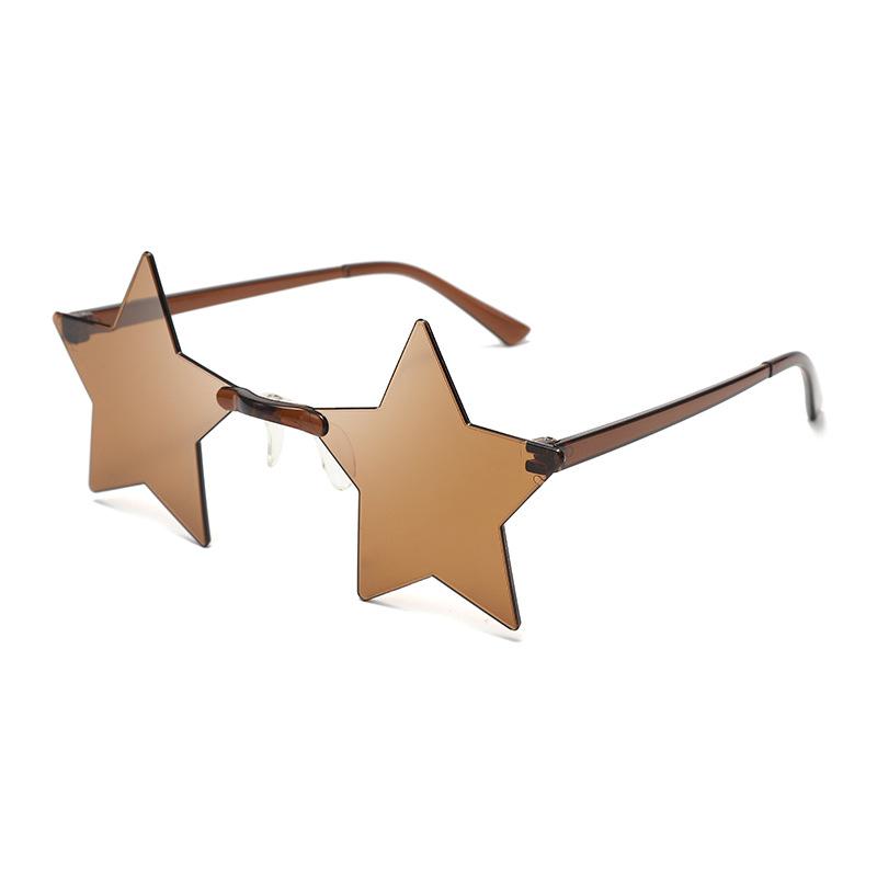 Creative Goggles Fashion Party Sunglasses Unisex Men Star Glasses Candy Color Shades Personality Women Rimless