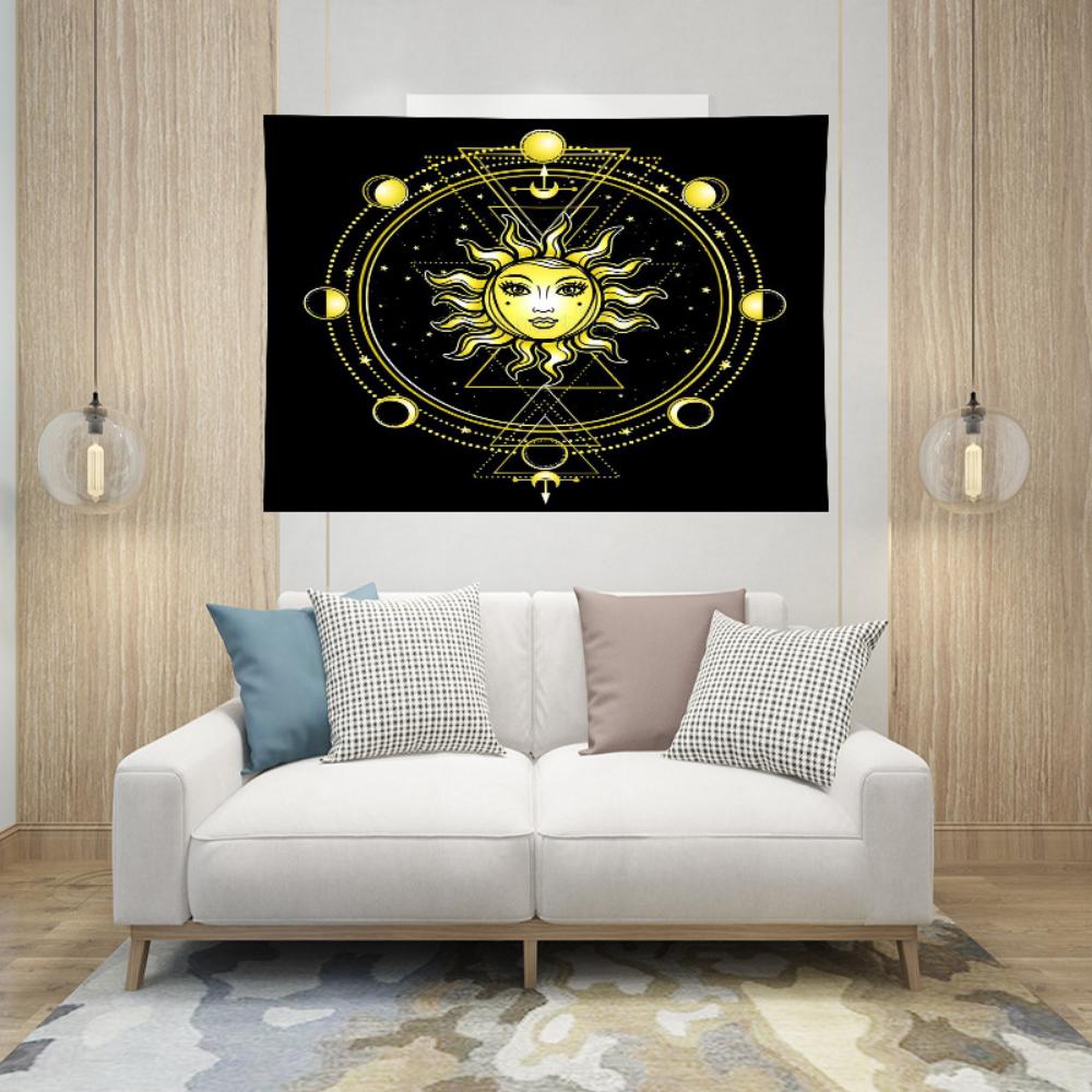 Гобелен для спальни, богемная декоративная ткань, фон для гостиной, ткань, домашний настенный гобелен