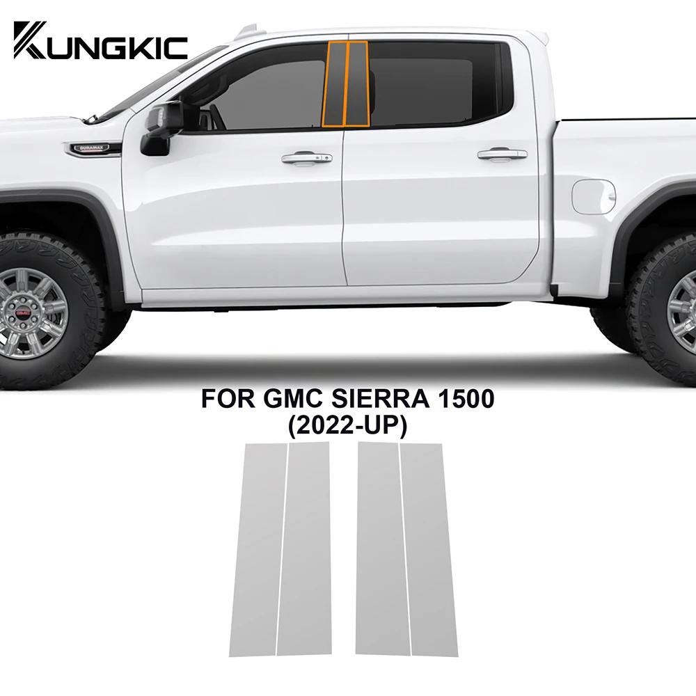 Car Headlight Rearview Film for GMC Sierra 1500 2022-2025 B Pillars Transparent Anti-scratch Paint Protection Film Decal Styling