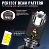For Car Motorcycle H4 LED Projector Lens Headlights Canbus 12V 6000K Kit Conversion Hi/Lo Beam Bulb with Turbo Fan Car Headlamp
