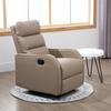 Relax Recliner Armchair Relax Sofa Upholstered in PU with Retractable Footrest for Bedroom Living Room 65x89x100 cm Brown