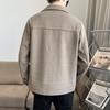 Men's Slim Korean Style Tweed Jacket - Spring, Autumn, Winter Wear, Short Wool Coat, Casual and Thick.