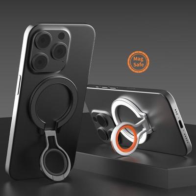 Для MagSafe Держатель-кольцо для телефона Сильное притяжение Складной держатель-захват для телефона Сплав с металлическим кольцом для iPhone/Samsung/Huawei/Xiaomi