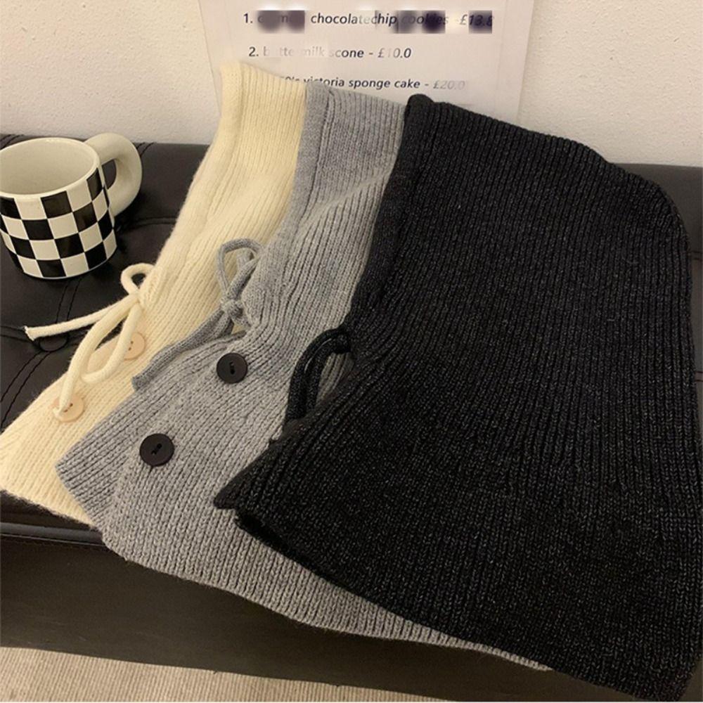 Scarves Balaclava Hat Beanie Hat Knitted Scarf Cute Winter Cap  Outdoor