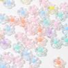 12mm Transparent Acrylic Flower Beads for DIY Jewelry and Hair Accessories