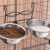 Pet Hanging Bowl Stainless Steel Detachable Design Feeding Bowl Stationary Dog Cat Bowl Pet Supplies