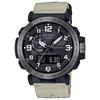 Мужские аналогово-цифровые кварцевые часы с будильником Casio Pro Trek PRW-6600YBE-5 из нержавеющей стали, водонепроницаемость 100 м