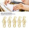 100 Pcs Gold/ Green Fancy Paperclips Music Note Shape Small Paper Clips Cute Paper Clips  Notebook