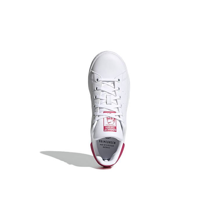 Adidas Stan Smith J White Bold Pink Детские кроссовки Cloud-White FX7522