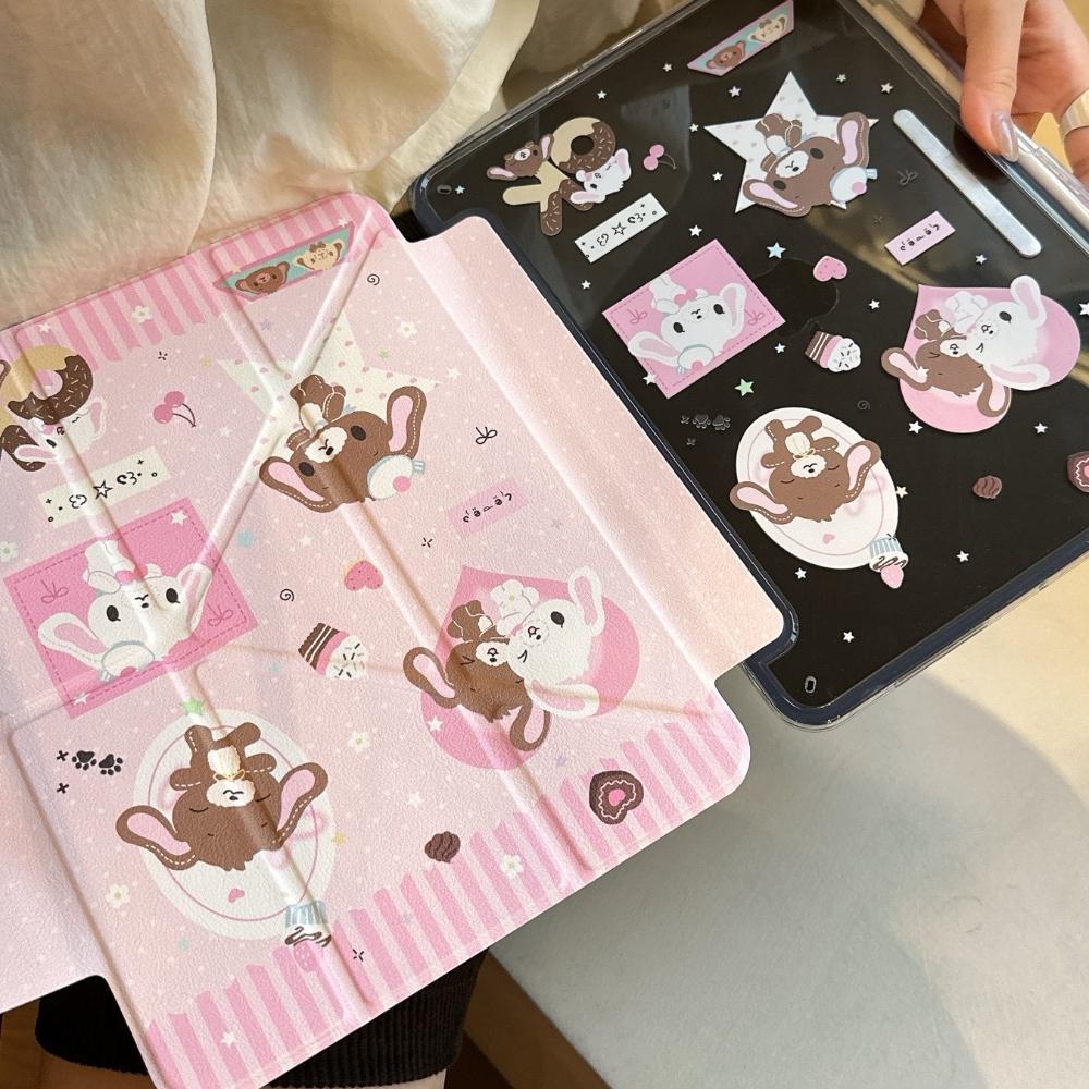 Для чехла iPad A16 11-го 2025 9-го 8-го 7-го поколения Pro 11 13 2024 12.9 Обложка Держатель для карандаша Funda iPad Air 5 4 13 11 дюймов Mini 6