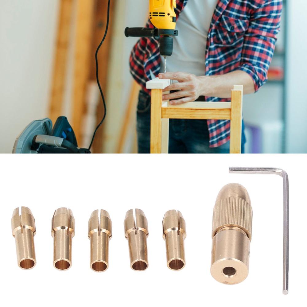 3 sets Allen Wrench Included Brass Drill Chuck Electric Drill Chuck For Mini Electric Drills