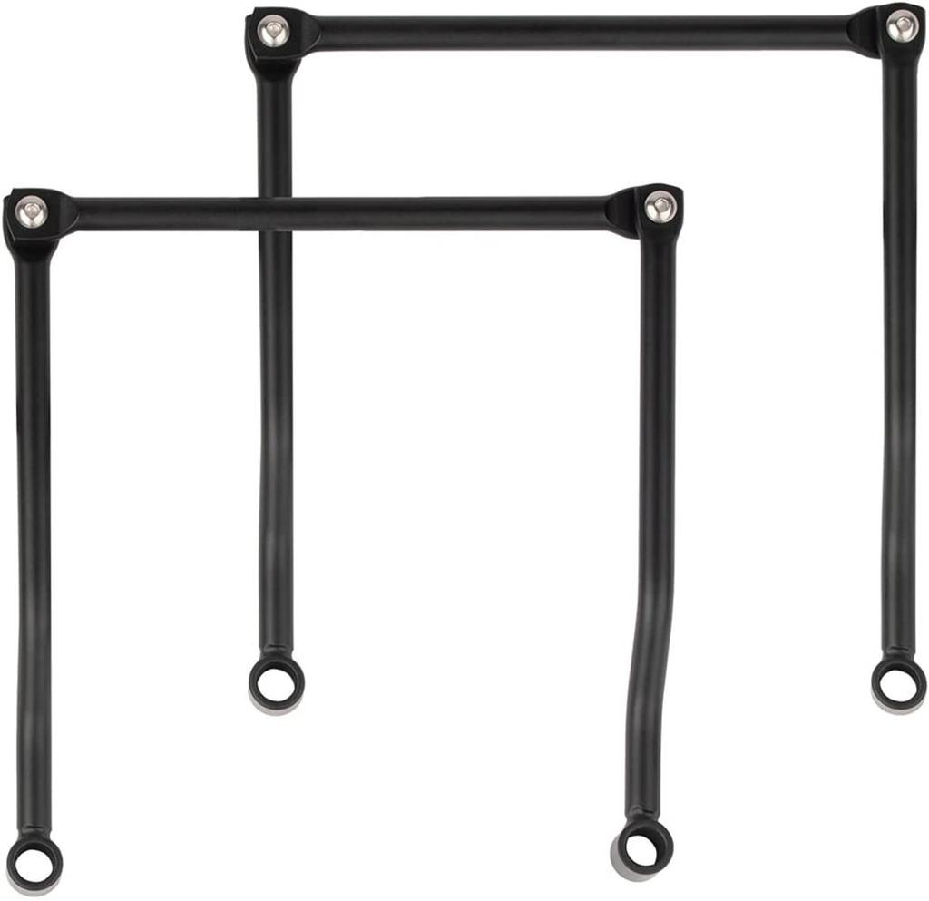 Universal Side Bag Support Motorcycle Accessories Modified Metal Plated Side Bag Rack Strong 2 Pairs Set (Matte Black)