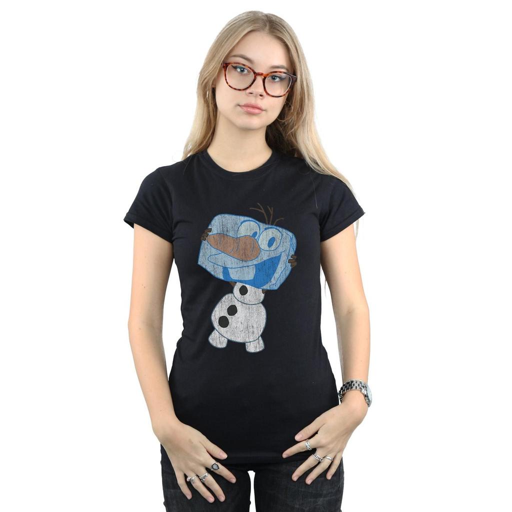 Disney Womens/Ladies Frozen Olaf Ice Cube Cotton T-Shirt