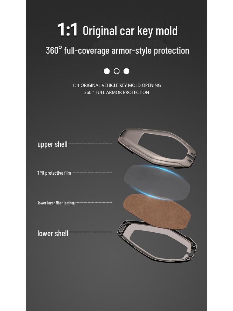 Набор чехлов для ключей Chery Jetour: Подходит для X70S, X70Plus, X95, X90Plus Дизайн Dragon Shell для мужчин